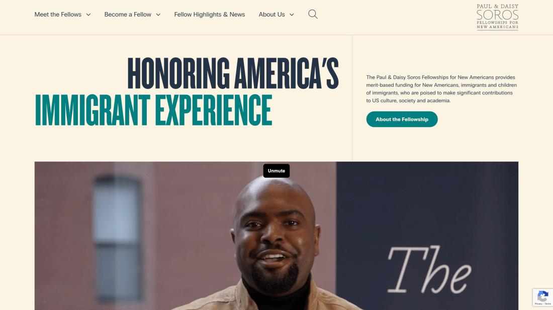 Paul & Daisy Soros Fellowships for New Americans